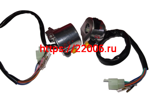 Переключатель Дельта, Zodiak, левый+правый , серебристый с проводом