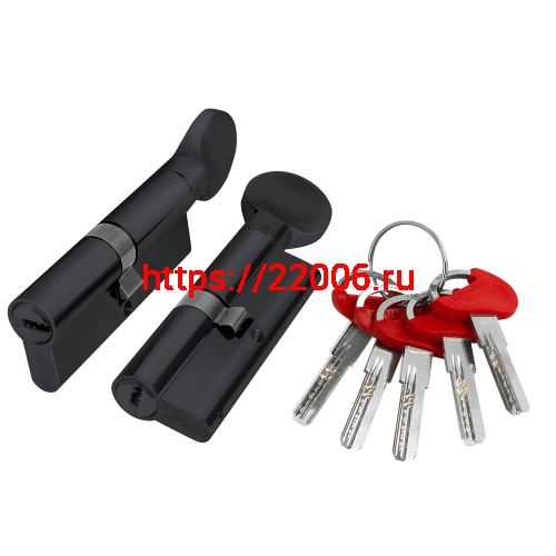 Цилиндровый Fuaro (Фуаро) механизм (D-PRO502/60) D-PRO5002Knob60(25+10+25) BL черный 5Key Цилиндровый Fuaro (Фуаро) механизм (D-PRO502/60) D-PRO5002Knob60(25+10+25) BL черный 5Key