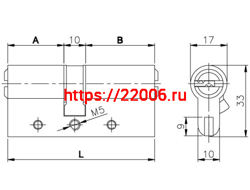 Цилиндровый Kale kilit (Кале килит) механизм 164 DBN-E/80 (30+10+40) mm латунь 5 кл. фото 3 Цилиндровый Kale kilit (Кале килит) механизм 164 DBN-E/80 (30+10+40) mm латунь 5 кл. фото 3